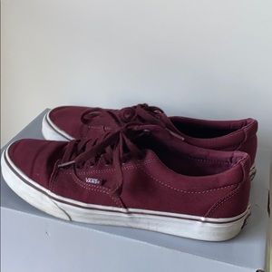 Vans Shoes In Burgundy